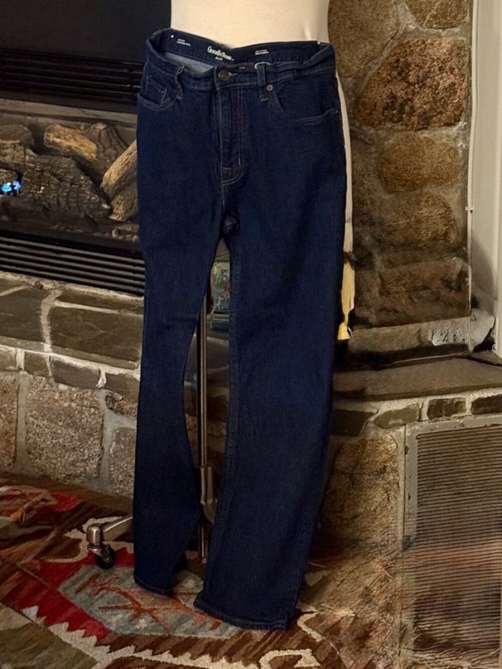 Goodfellow & Co. Men's 32x30 Dark Wash Stretch Jeans Straight Fit
